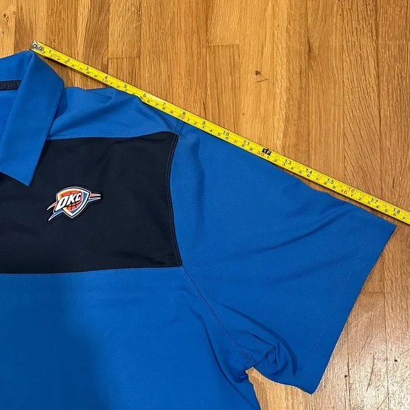 *last chance* Oklahoma City Thunder | Men. Nike Blue and Black Men's Polo Shirt - Picture 11 of 16